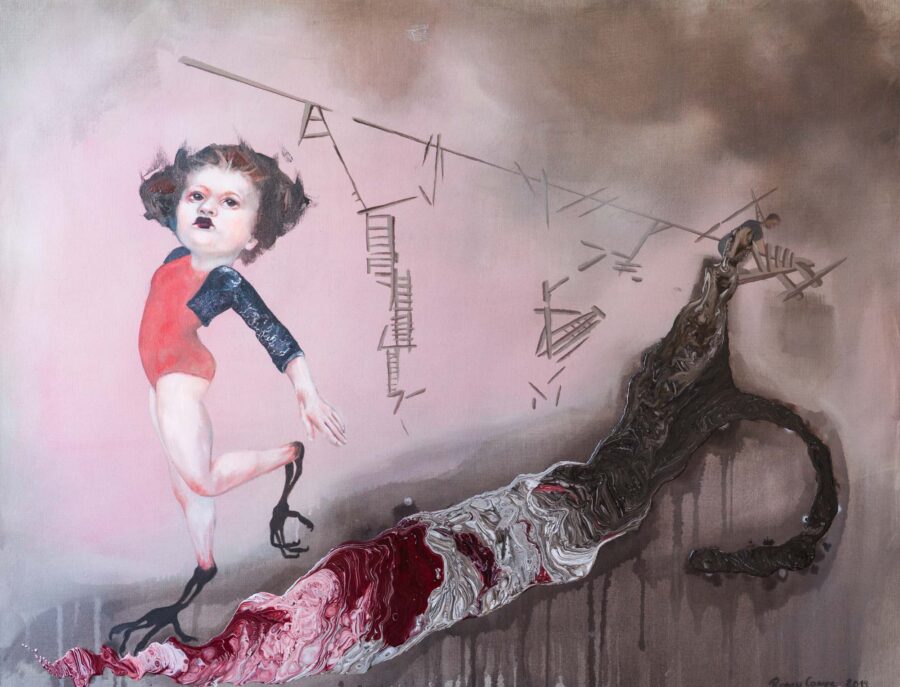 Aufbruch, 2019 · Öl und Acryl auf Leinwand · 100 × 130 cm