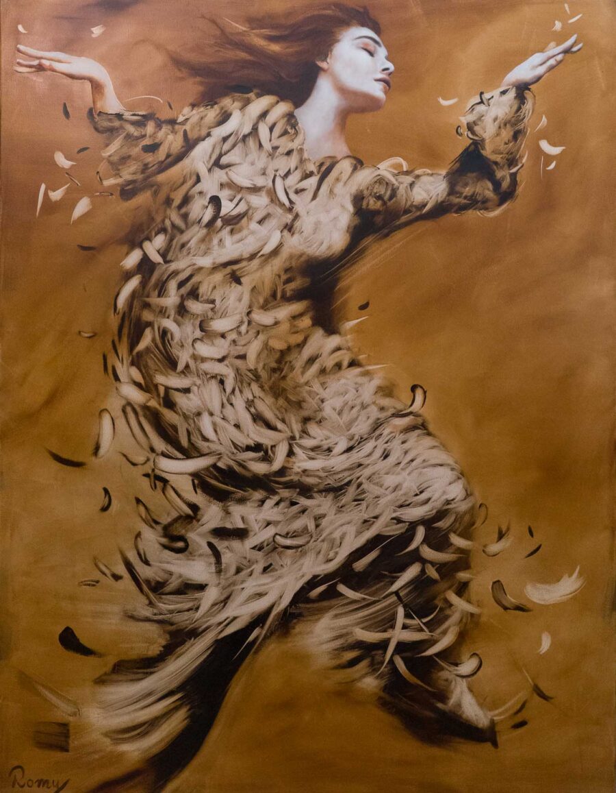 Be in the Flow 2, 2022 · Öl auf Leinwand · 130 × 100 cm