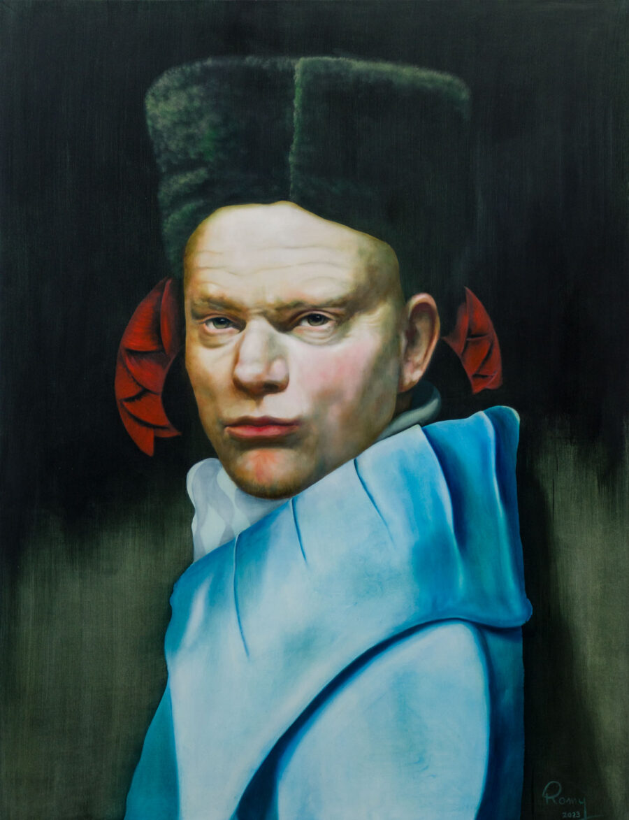 Magnotor, 2023 und 2025 · Öl und Acryl auf Leinwand · 130 × 100 cm